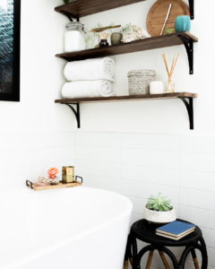 An eclectic modern master bathroom interior design project by Studio Plumb
