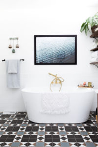 An eclectic modern master bathroom interior design project by Studio Plumb