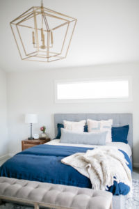 A modern traditional masterbedroom room interior design project by Studio Plumb